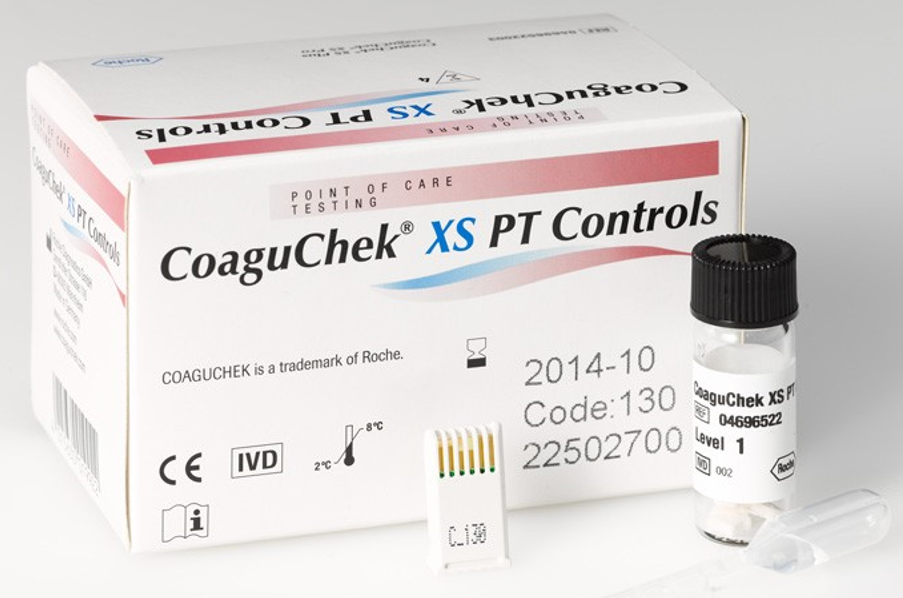 CoaguChek XS PT Qualitätskontrolle Lösung (4x1ml)