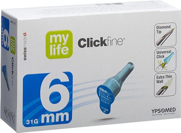 Mylife Clickfine Pen Nadeln 6mm 31G (100 Stk)