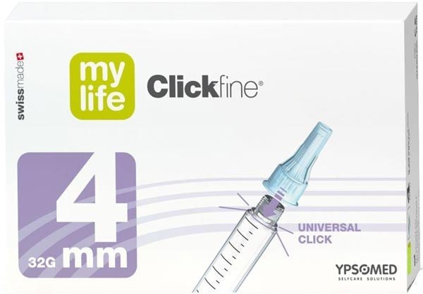 Mylife PI-APS Clickfine Pen Nadeln 4mm 32G (100 Stk)