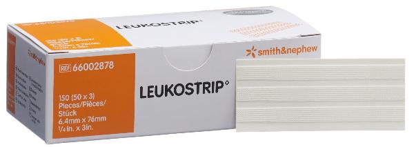 Leukostrip Wound Closure Strips 6.4mm x 76mm (50x3 pcs)