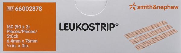 Leukostrip Wound Closure Strips 6.4mm x 76mm (50x3 pcs)