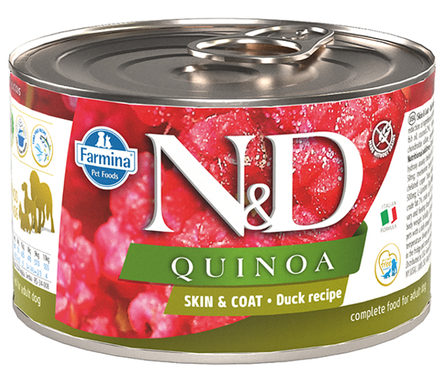 Farmina Canine Adult Skin&Coat Ente, Quinoa, Kokosnuss & Kurkuma (140g)