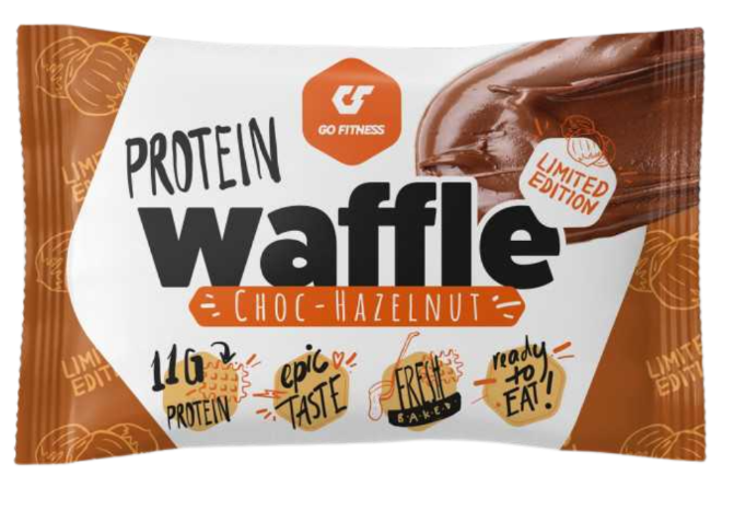 GO FITNESS Protein Waffle Choc - Hazelnut (50g)