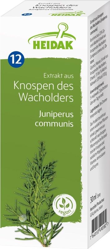 HEIDAK Knospe Wacholder Juniperus communis Glycerin Mazerat (30ml)