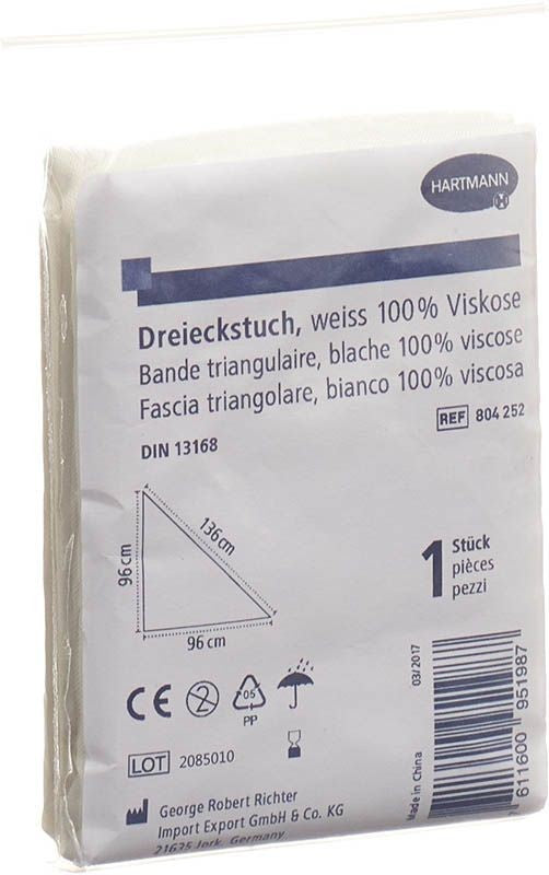HARTMANN Dreiecktuch weiss (1 Stk)