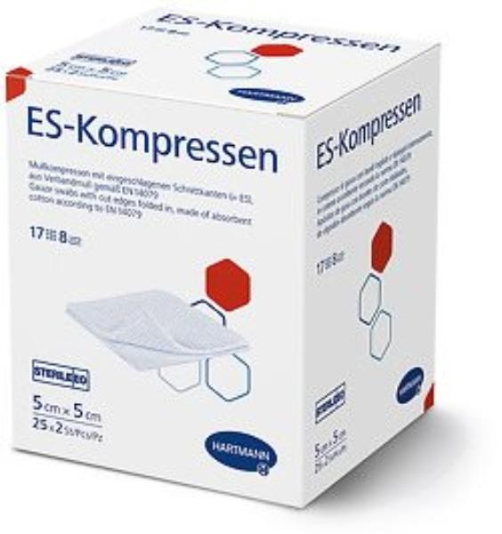 HARTMANN ES-Kompresse T17 5x5cm 12f ( 50 Stk)