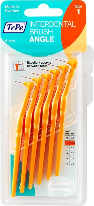 TePe Angle Interdental Brush 0.45mm orange (6 Stk)