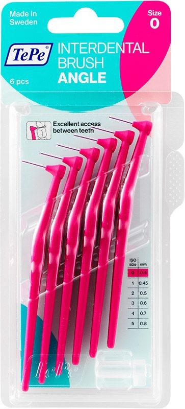TePe Angle Interdental Brush 0.4mm pink (6 Stk)