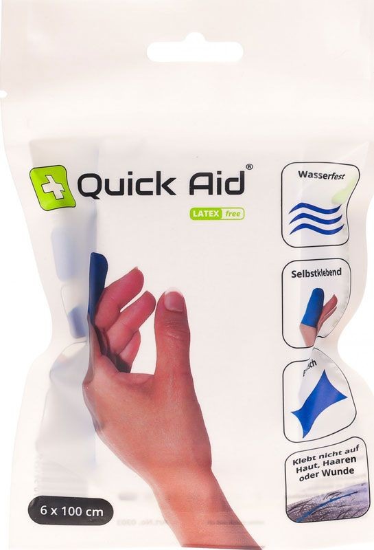 Quick Aid Pflaster latexfrei hautfarbig 100cm (6 Stk)