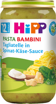 Hipp Bio Tagliatelle in Spinat-Käse-Sauce (250g)