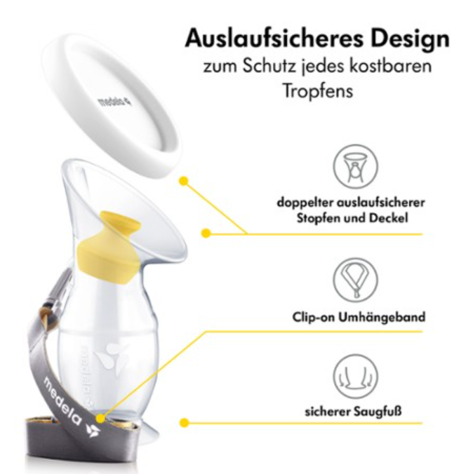 medela Silikon-Auffangbehälter für Muttermilch (1 Stk)