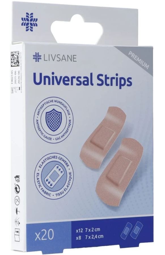 Livsane Premium Universal Pflaster Strips (20 Stk)