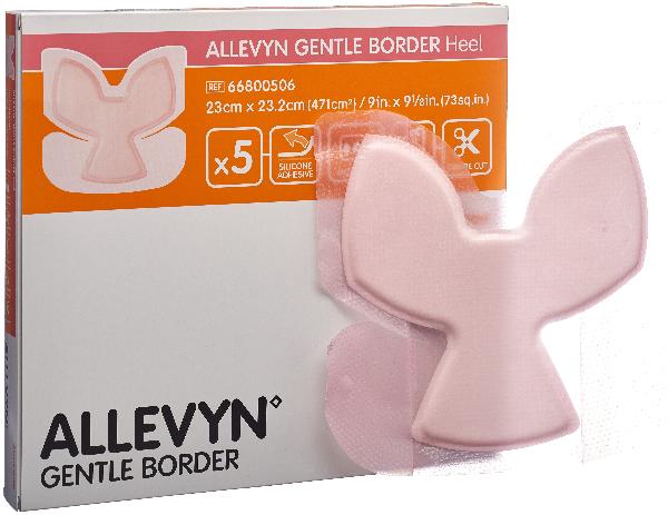 Allevyn Gentle Border Heel 23x23.2cm (5 pces)