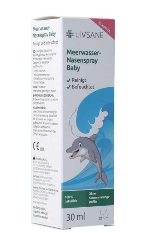 Livsane Nasenspray Baby Meerwasser (30ml)