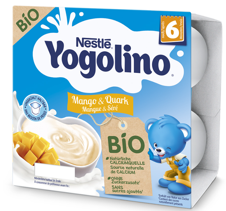 Nestle Yogolino Bio Mango & Quark 6+M (4x90g)