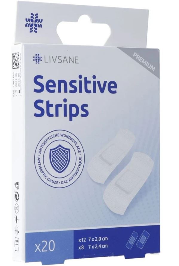 Livsane Premium Sensitive Pflaster Strips (20 Stk)