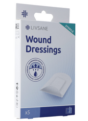 Livsane Sterile Wound Dressings 5x7.5cm (5 Stk)