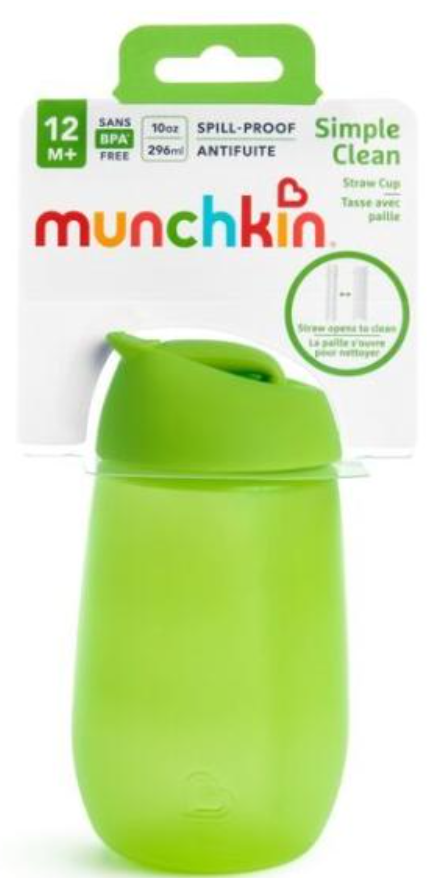 munchkin Simple Clean Trinkhalm Flasche (296ml)