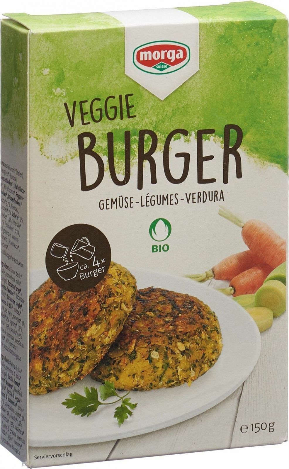 morga Gemüseburger Bio Knospe (150g)
