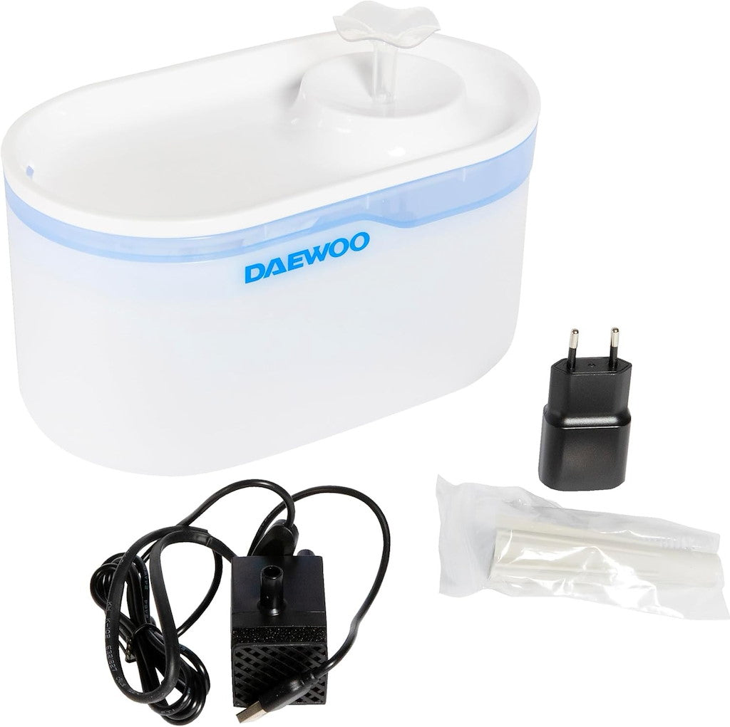 Fontaine à eau intelligente Daewoo pour animaux de compagnie avec application TUYA (1 pièce)