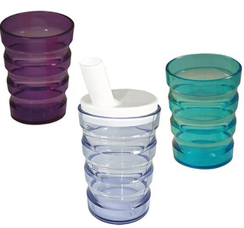 Sundo Rillenbecher auslaufsicher transparent (200ml)