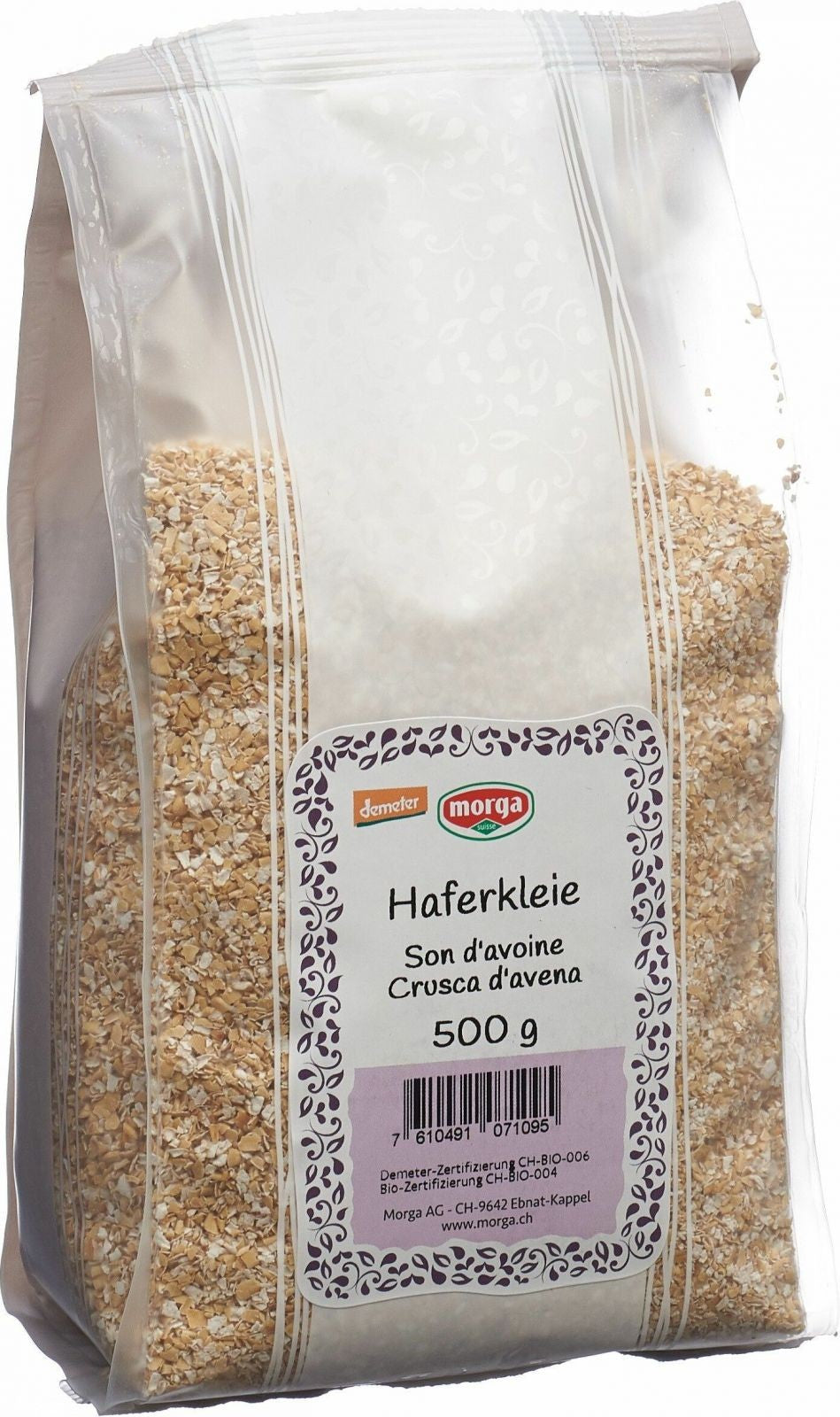 morga Haferkleie Bio Demeter (500g)
