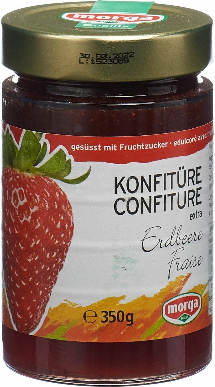 morga Erdbeer-Konfi mit Fruchtzucker (350g)