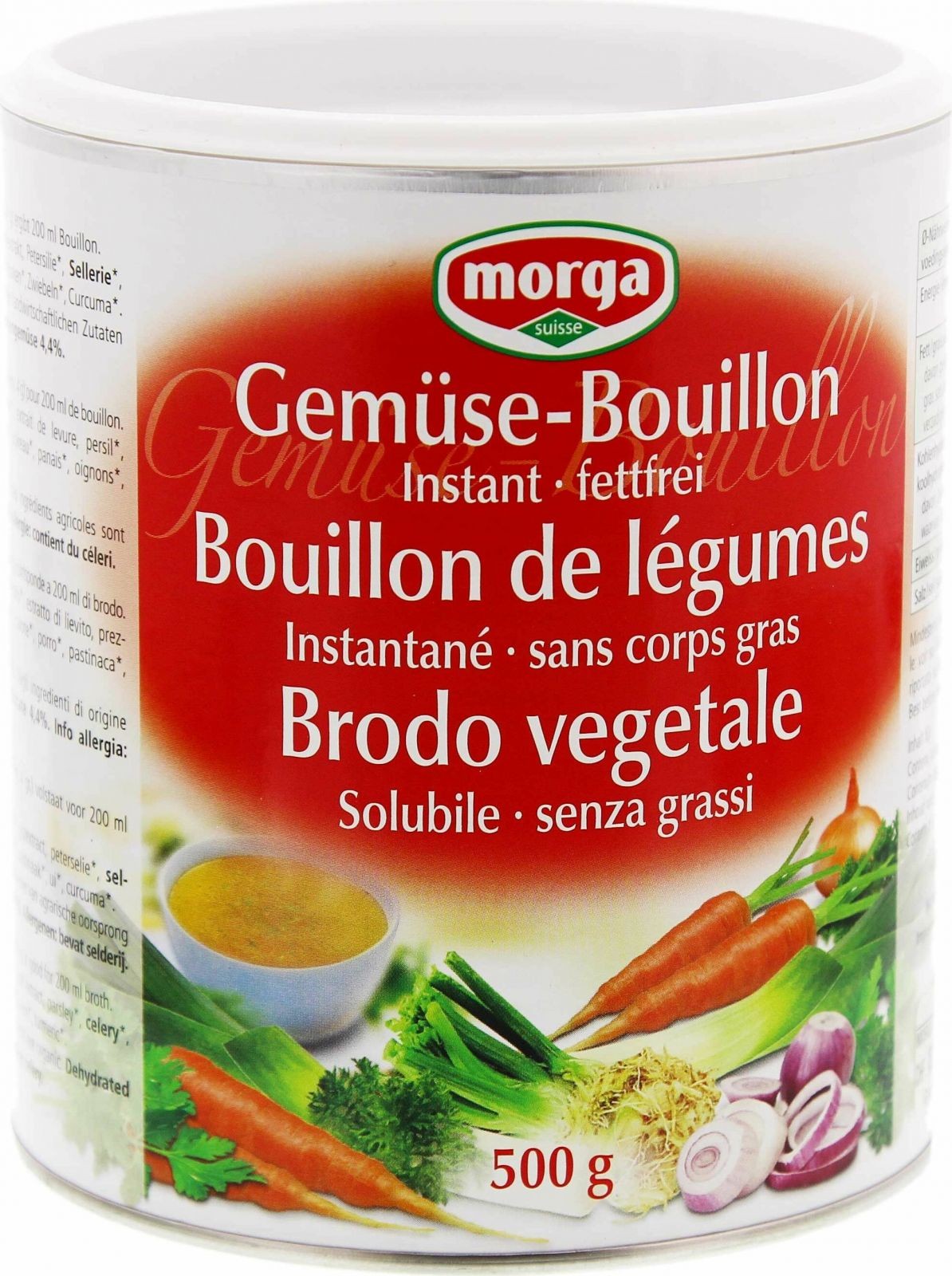 morga Gemüse Bouillon Fettfrei Dose (500g)