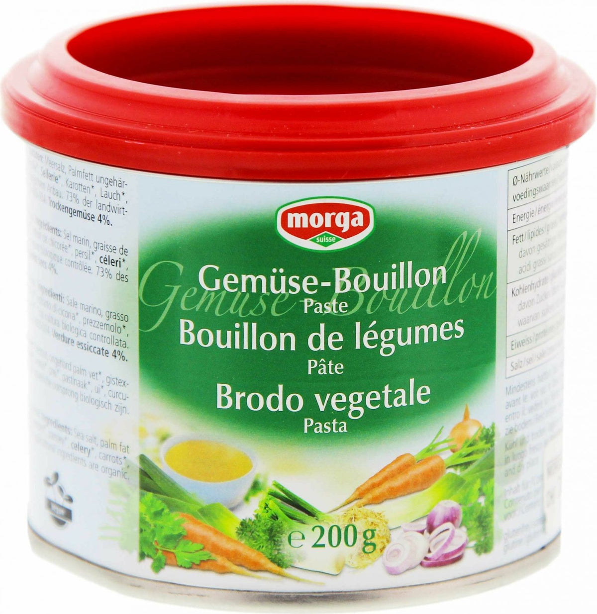 morga Gemüse Bouillon Paste Dose (200g)