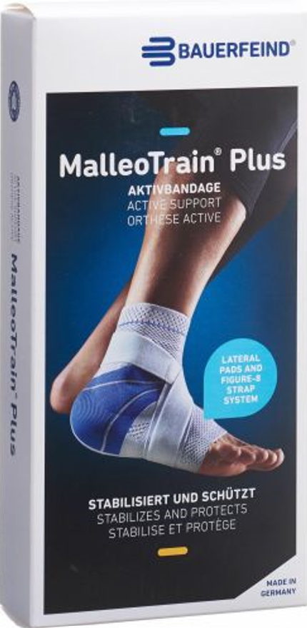 MalleoTrain Plus Aktivbandage Grösse 2 rechts titan (1 Stk)