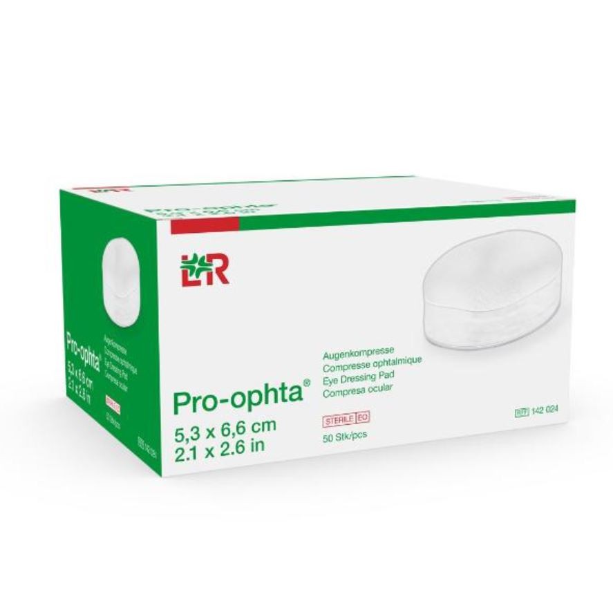 Pro-ophta Augenkompressen 5.3x6.6cm steril (50 Stk)