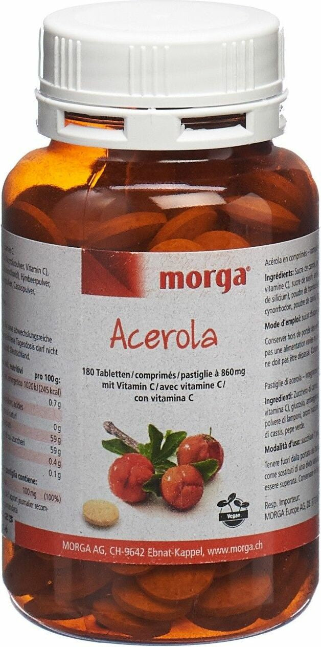 morga Acerola mit Vitamin C Tabletten (180 Stk)