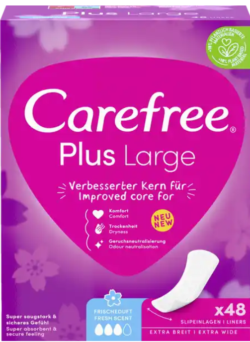 Carefree Plus Large Frischeduft (48 Stk)