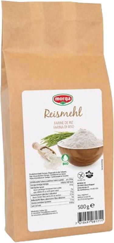 morga Reismehl Bio Knospe glutenfrei (500g)