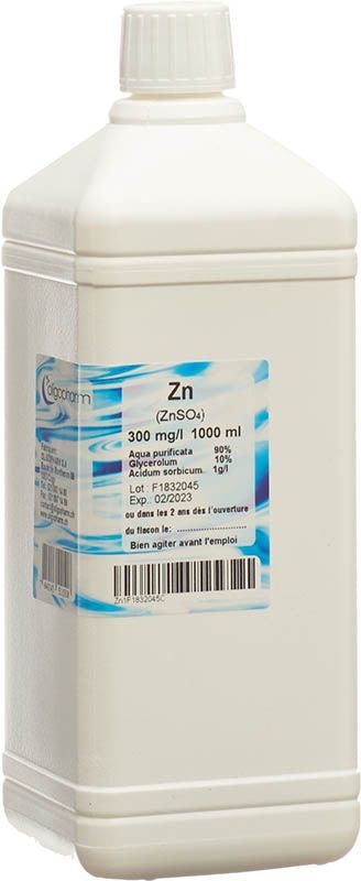 Oligopharm Zink Lösung 300 mg/l (1000ml)