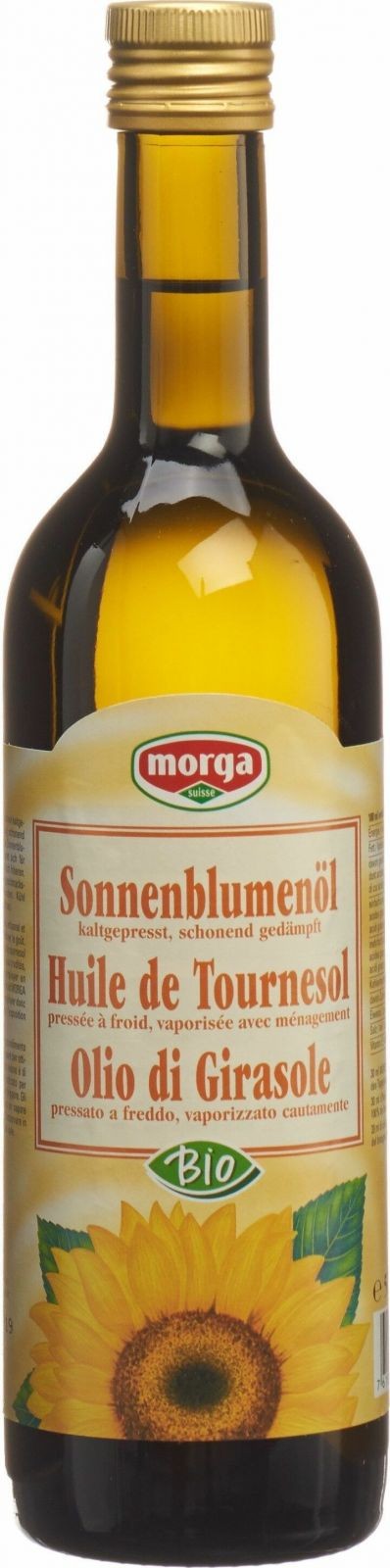 morga Bio Sonnenblumenöl kaltgepresst (5dl)