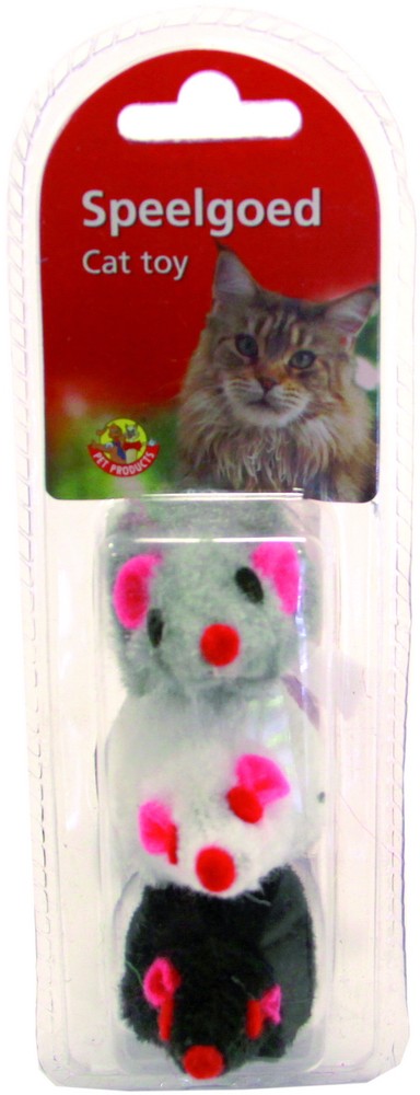 Beeztees XXL Maus 10cm (3 Stk)