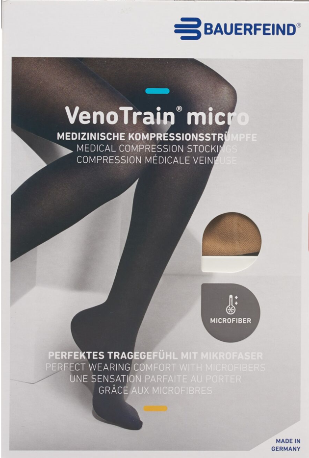 VenoTrain micro AD KKL2 Grösse M p/s oFs caramel (1 Paar)