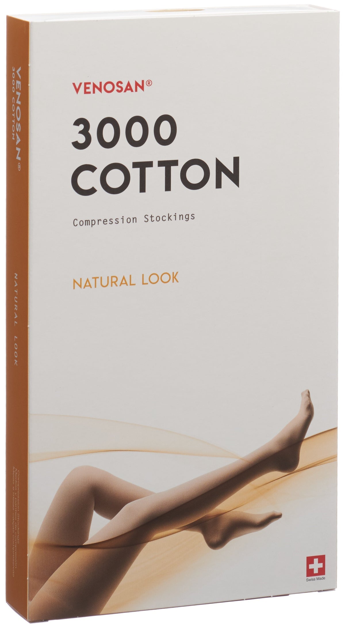 VENOSAN 3002 Wadenstrumpf A-D Kompressionsklasse 2 Grösse L lang offene Spitze beige (1 Paar)