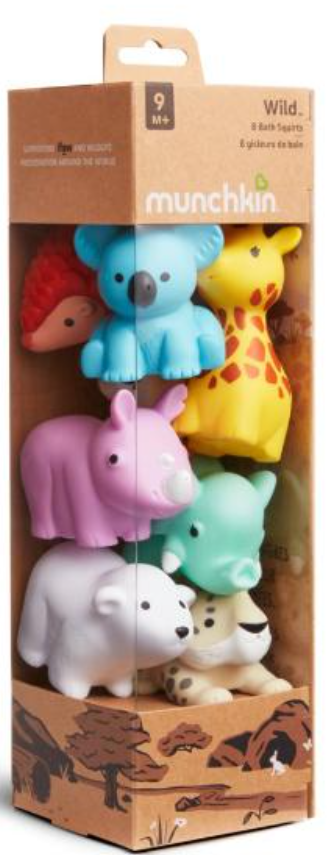 munchkin Wild Spritztiere zum Baden 9M+ (8 Stk)