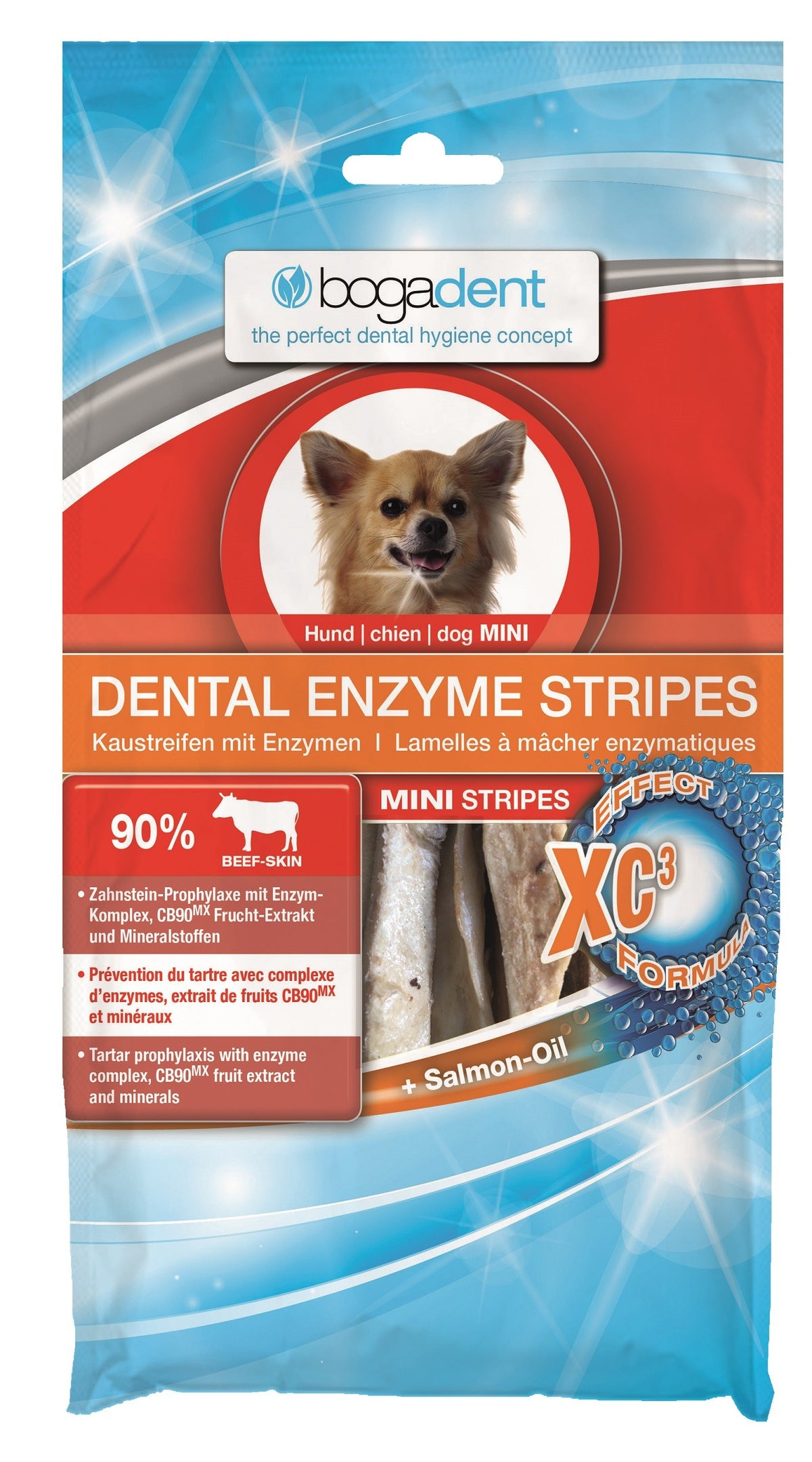 bogadent Dental Enzyme Stripes Hund Mini (100g)