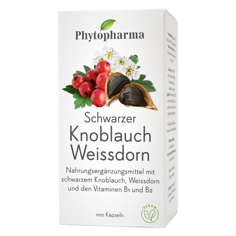 Phytopharma Schwarzer Knoblauch Weissdorn Kapseln (100 Stk)