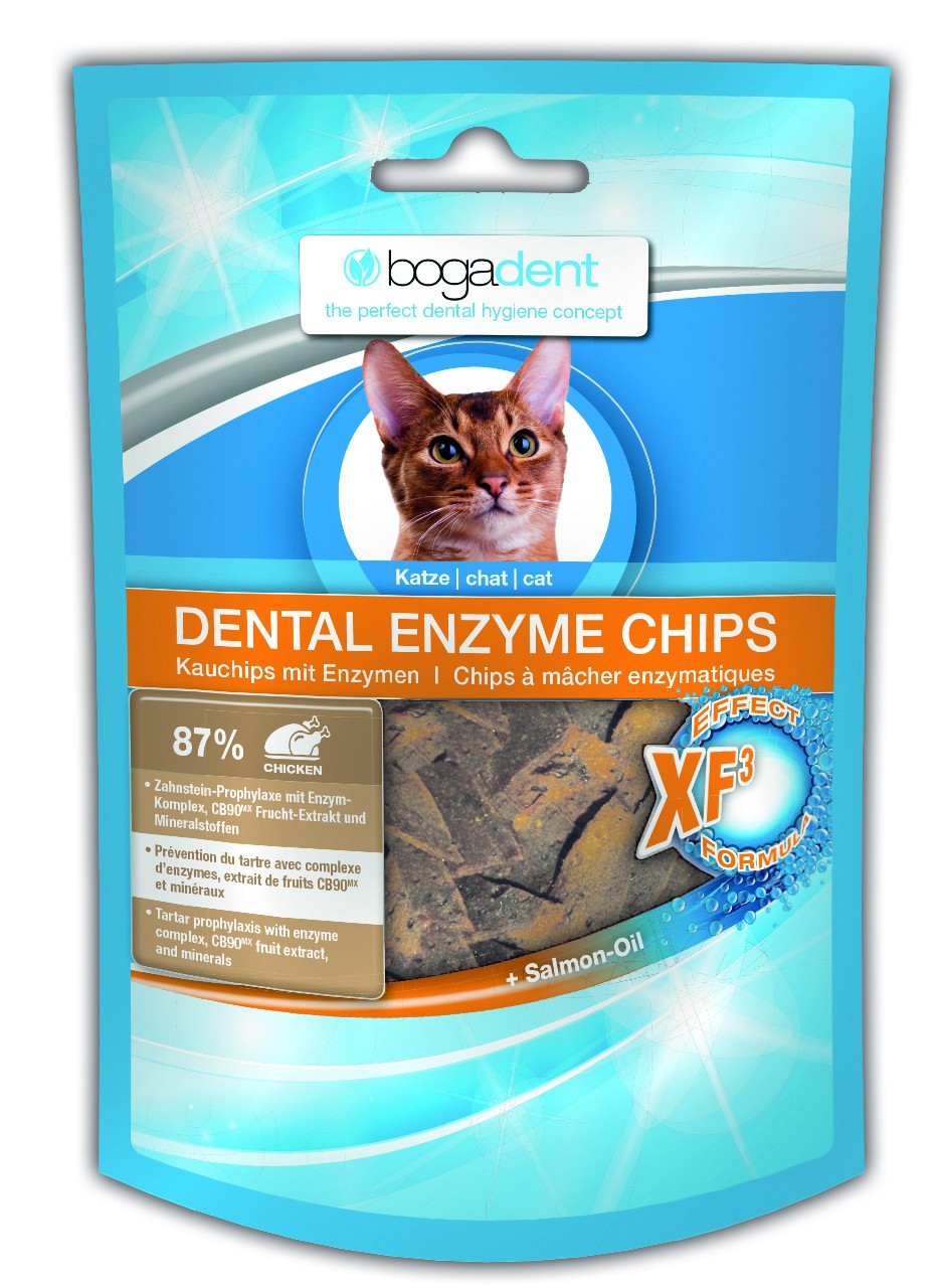 bogadent Dental Enzyme Chips Huhn Katze (50g)