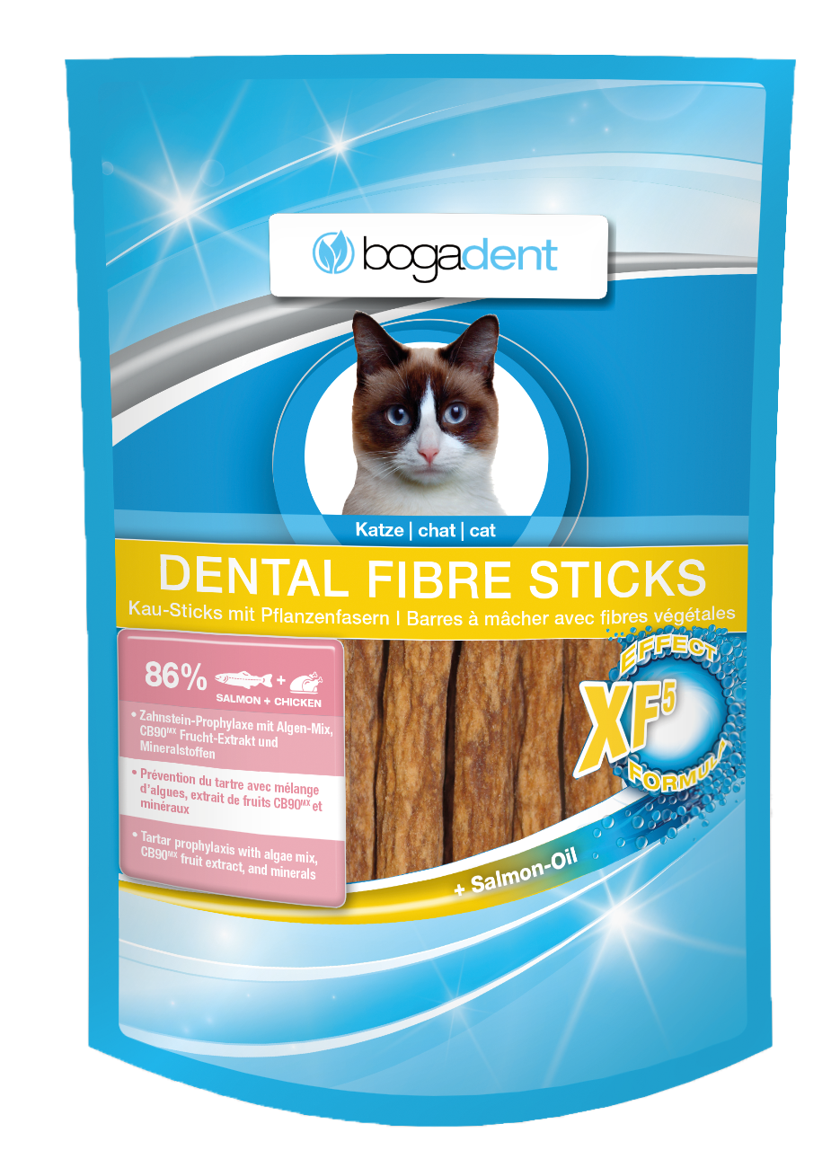 bogadent Dental Fibre Sticks Lachs Katze (50g)