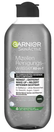 GARNIER SkinActive Mizellen Reinigungs-Wasser mit Aktivkohle (400ml)
