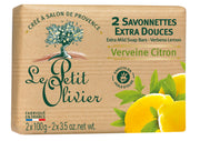 Le Petit Olivier Extra Mild Soap Bars Verbena Lemon (2x100g)