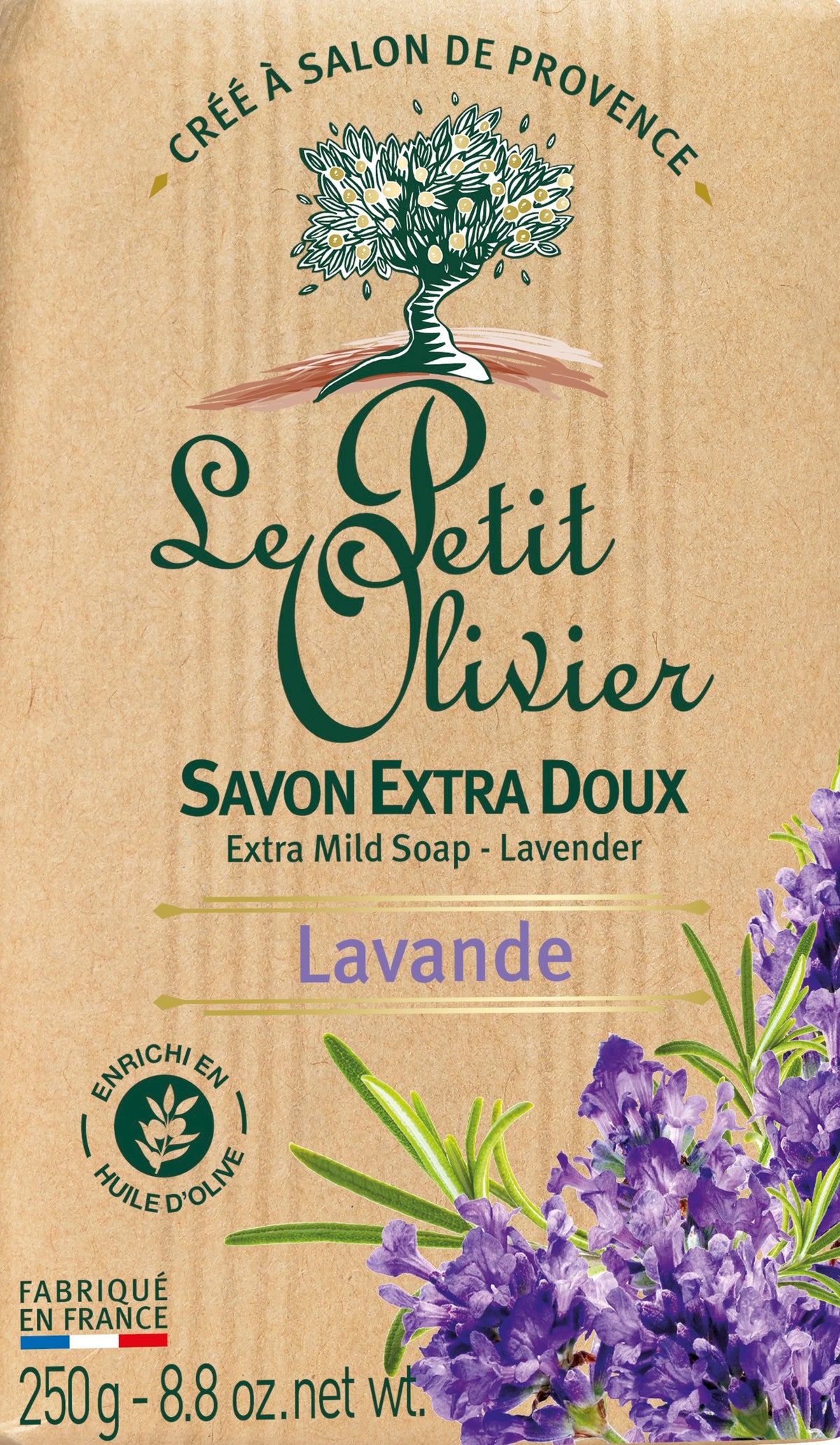 Le Petit Olivier Savon Extra Doux Lavande (250g)