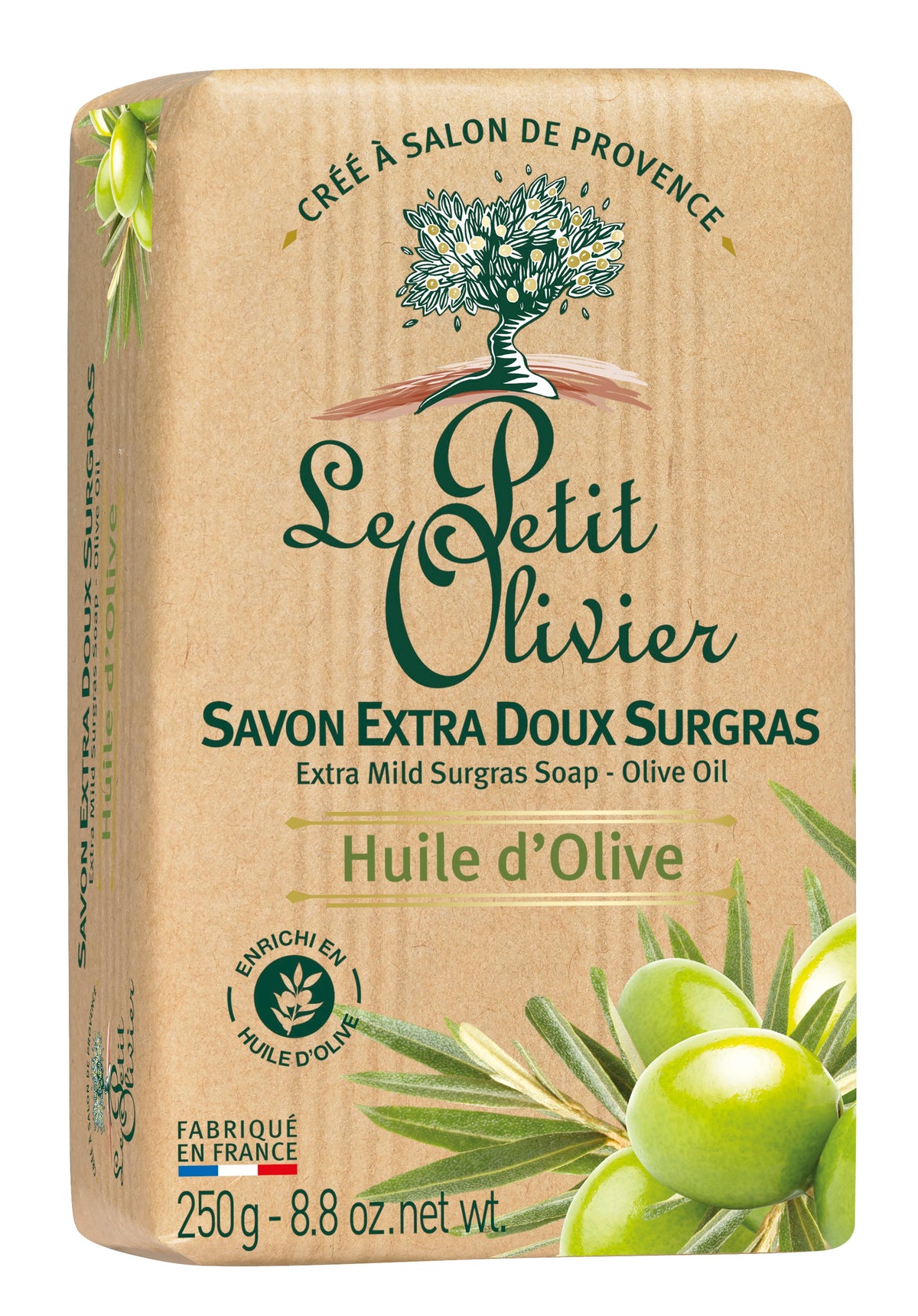 Le Petit Olivier Savon Extra Doux Surgras Huile d'Olive (250g)