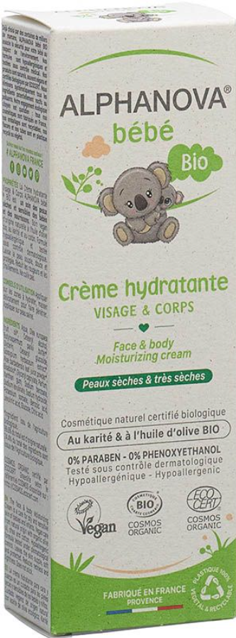 ALPHANOVA bébé Feuchtigkeitscreme Gesicht & Körper (75ml)