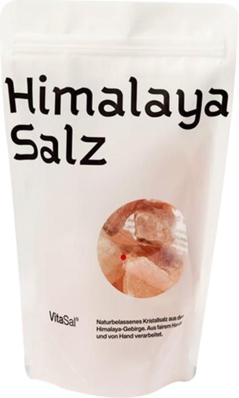 Vitasal Kristallsalz Himalaya Brocken im Beutel (800g)